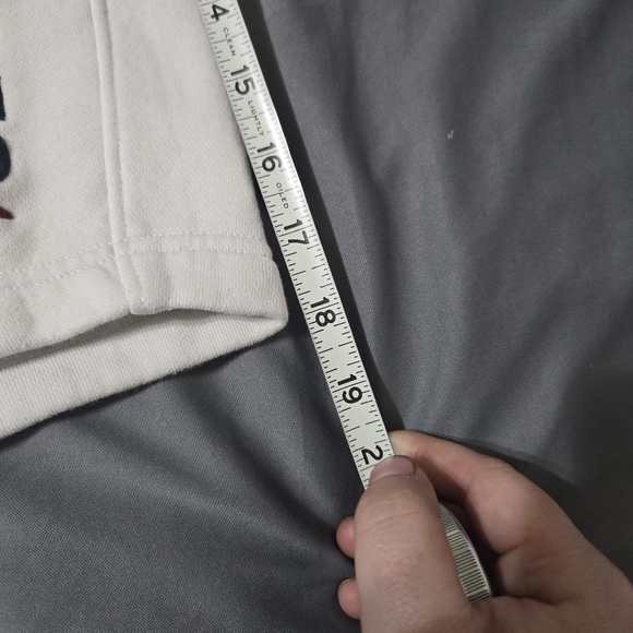 Hollister Shorts Mens Small White Fleece Sweat Drawstring Logo Athletic - Picture 8 of 9